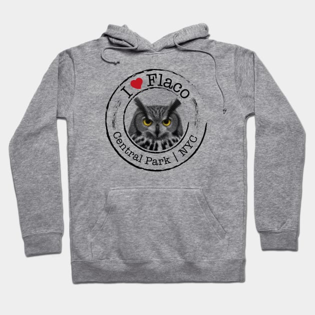 I love Flaco the Owl Hoodie by WickedAngel